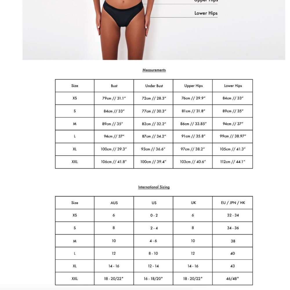 FAE Swim Zenith Bikini Bottom - Nero - G-String - High Cut - Minimalist - Picture 5 of 7
